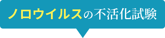 ノロウイルスの不活性化試験
